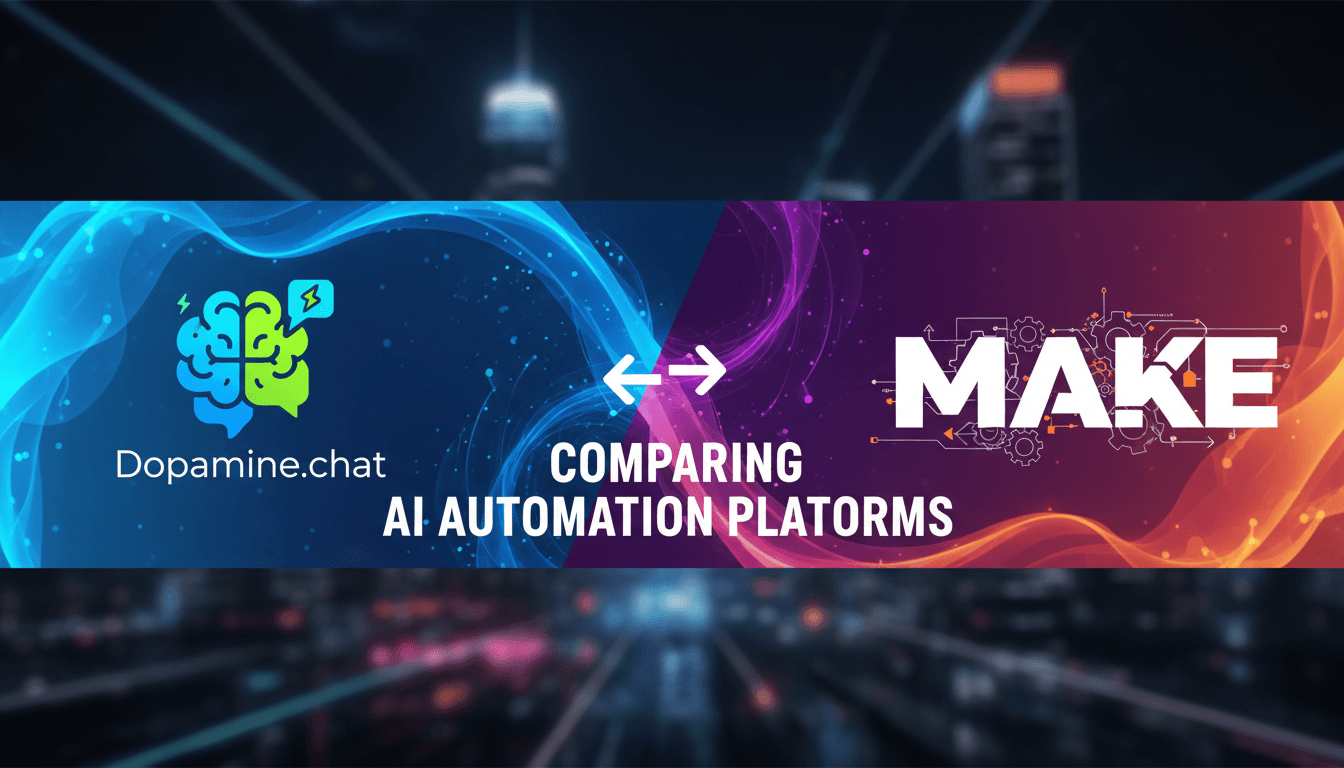 Dopamine.chat vs Make: A Comprehensive Comparison of AI Automation Platforms
